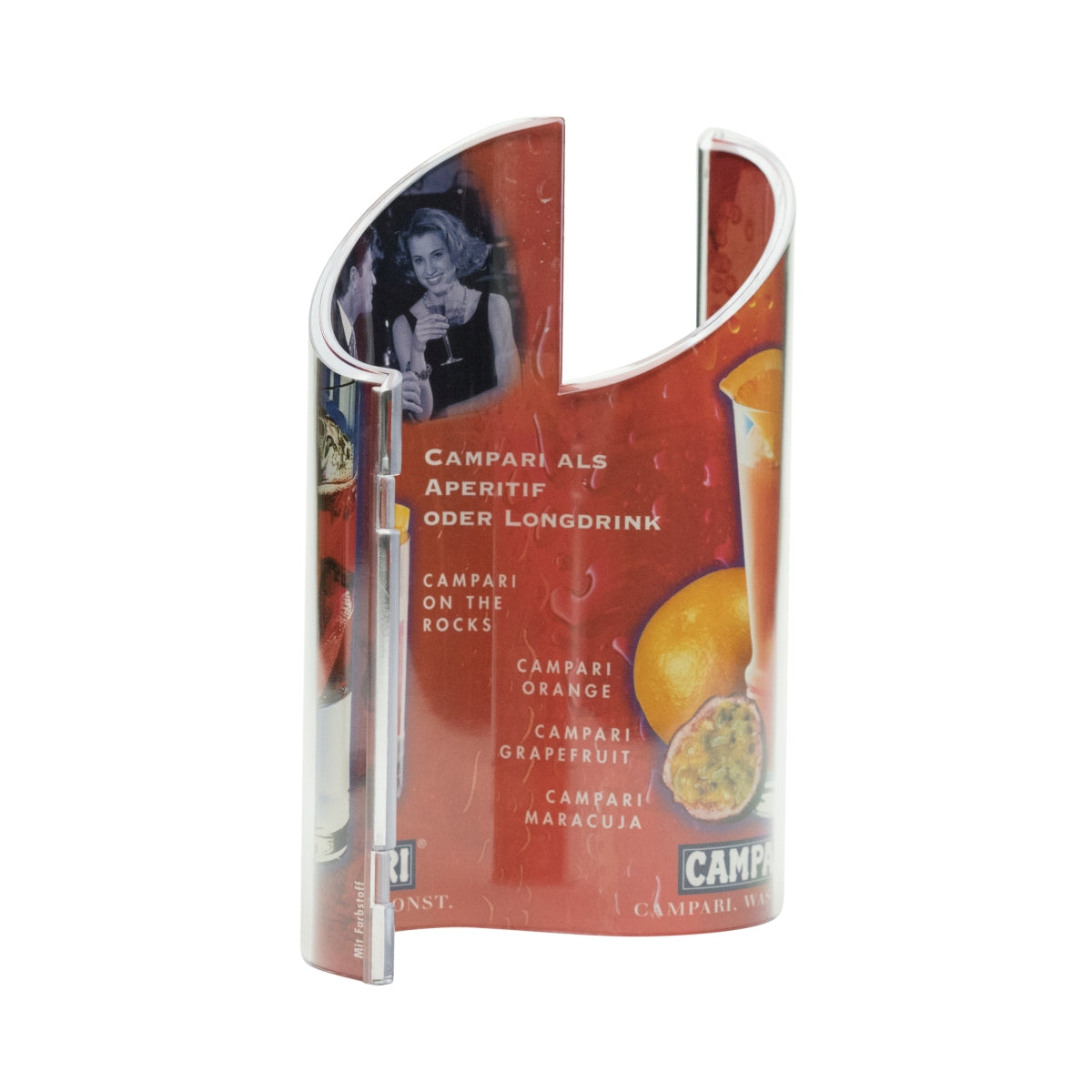 1x espositore da tavolo ondulato per liquore Campari – Vista 2