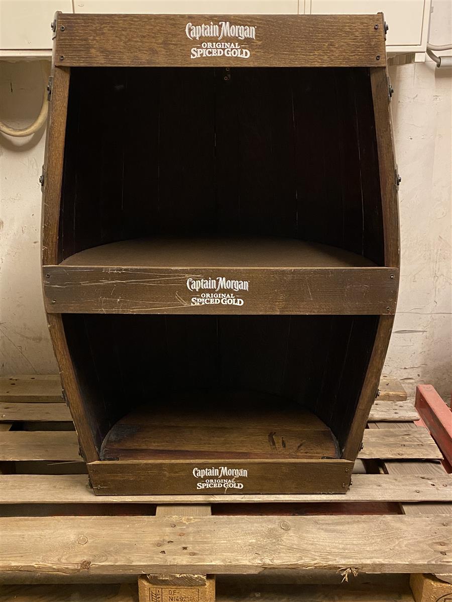 1x Tavolo XL a Botte di Legno Captain Morgan Rum – Vista 2