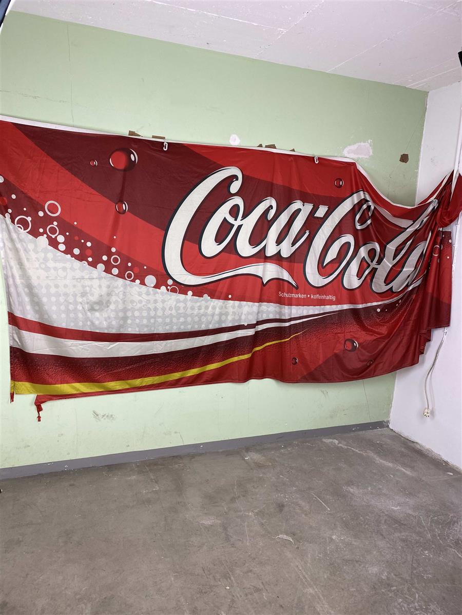 1x Coca Cola Softdrinks Bandiera Banner 400x 150 Scritta