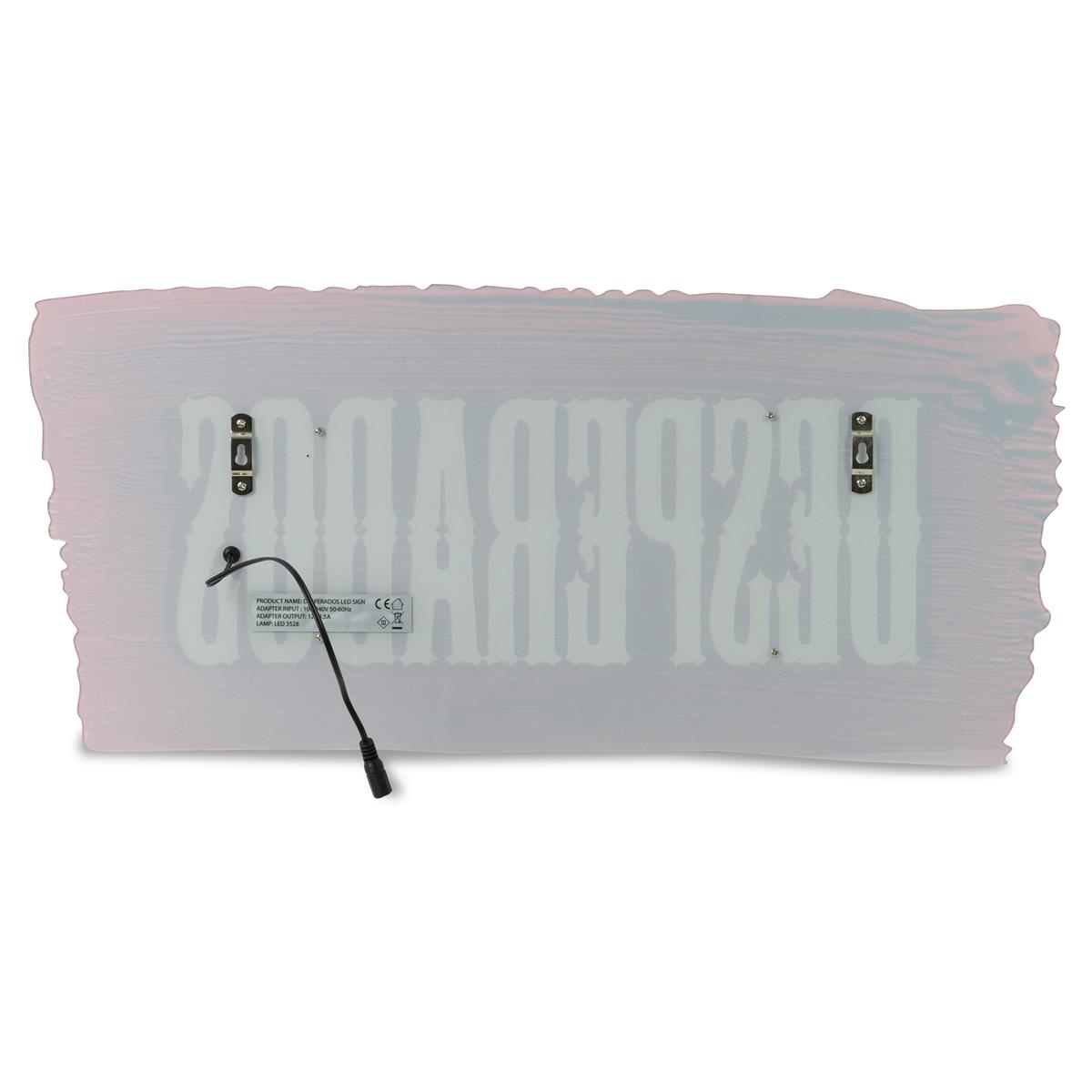 1x Insegna luminosa Deperados Birra scritta bianca 60 x 25 – Vista 3