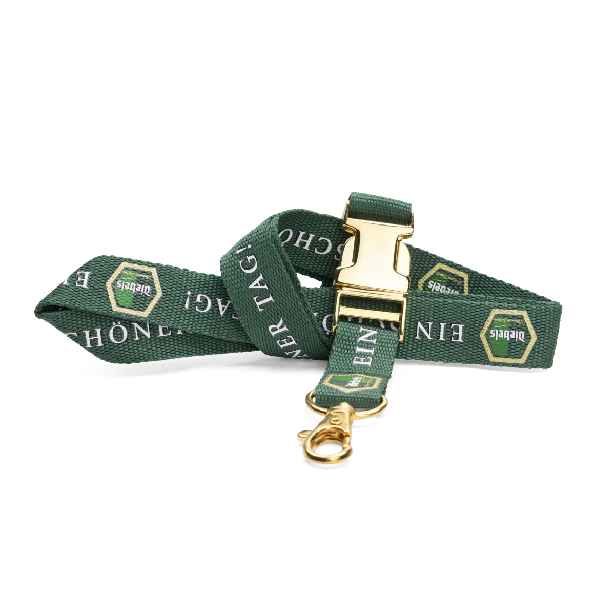 1x portachiavi Diebels Bier con cordino verde e dorato
