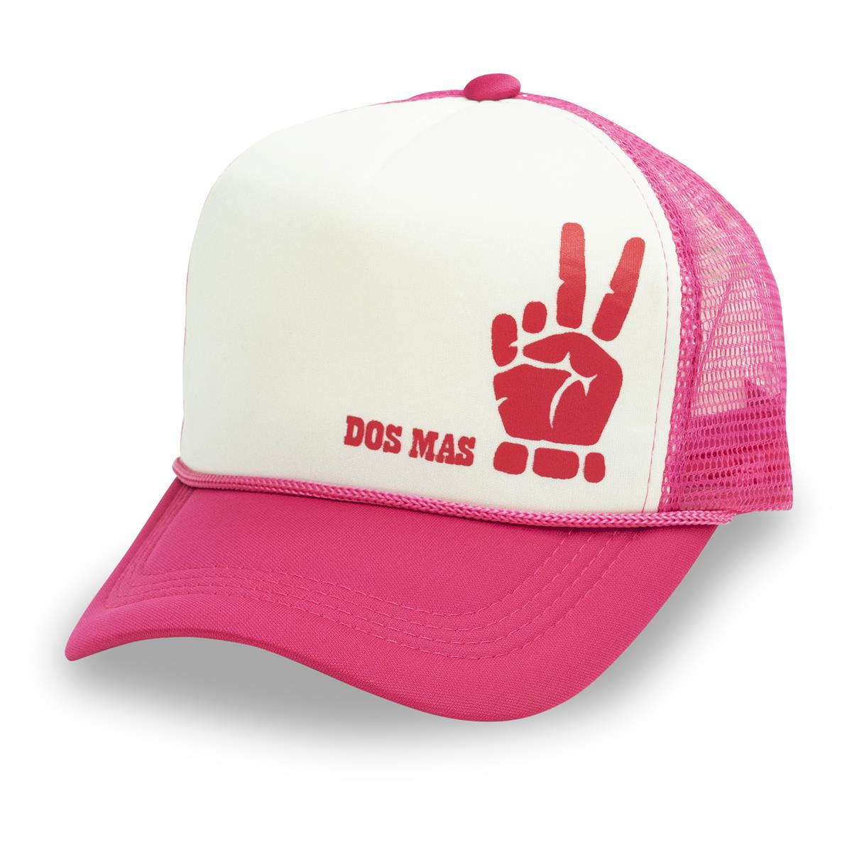 1x cappellino con visiera Dos Mas Likör con griglia rosa