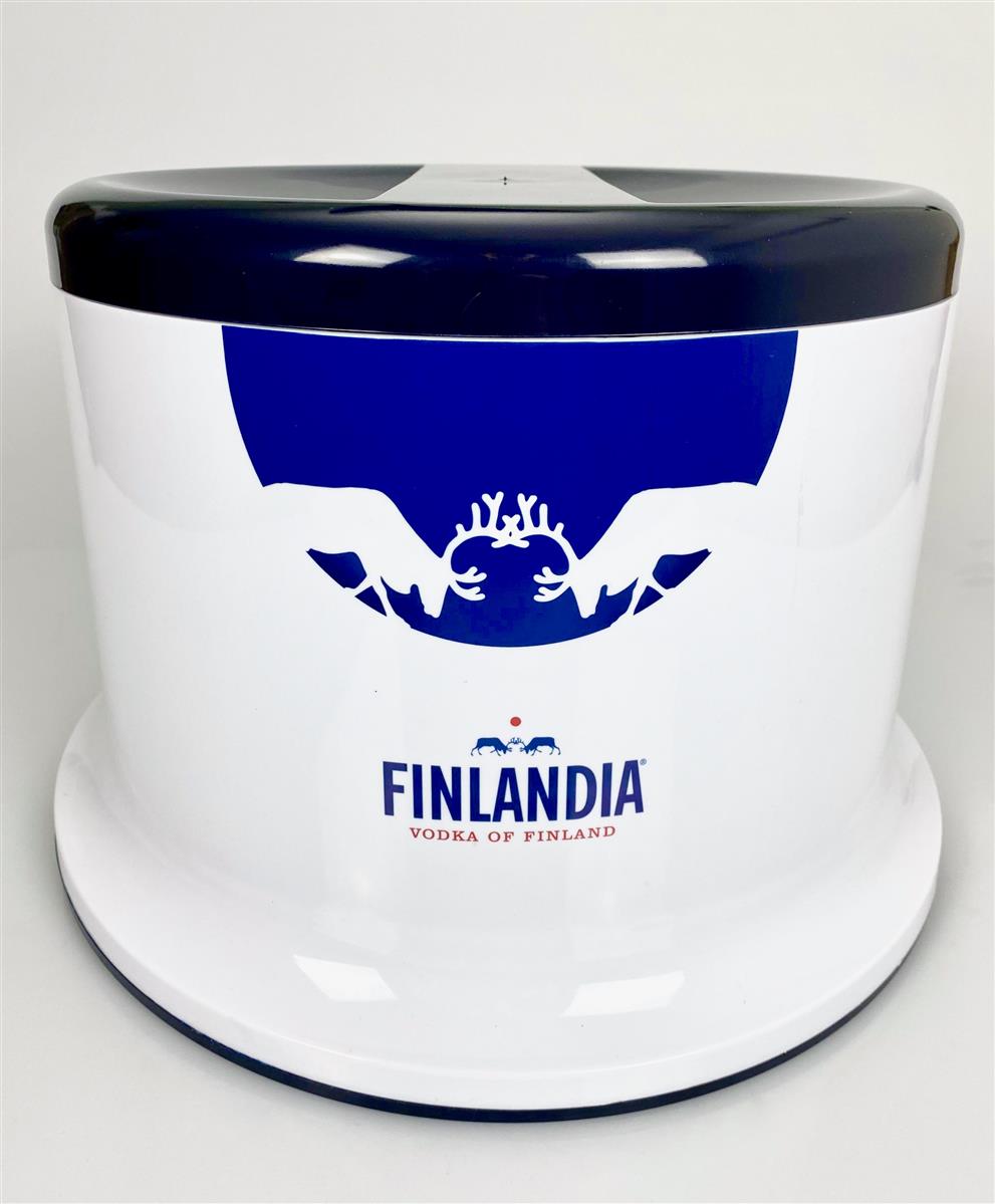 1x Finlandia Vodka Cooler 10 l blu/bianco