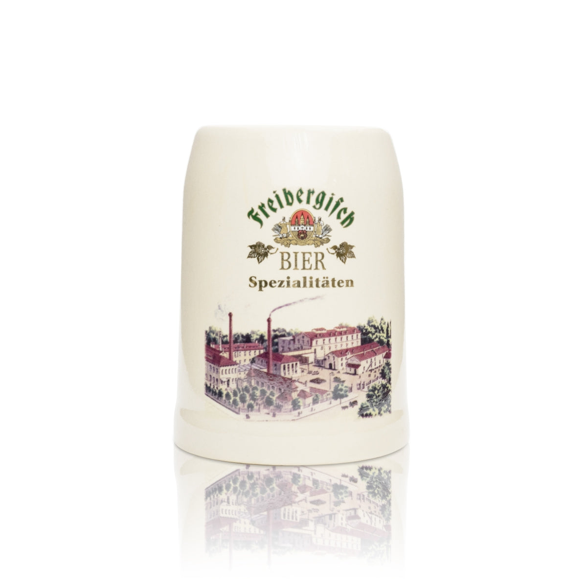 1x boccale in ceramica per birra Freiberger da 0,5 l Freibergerisch