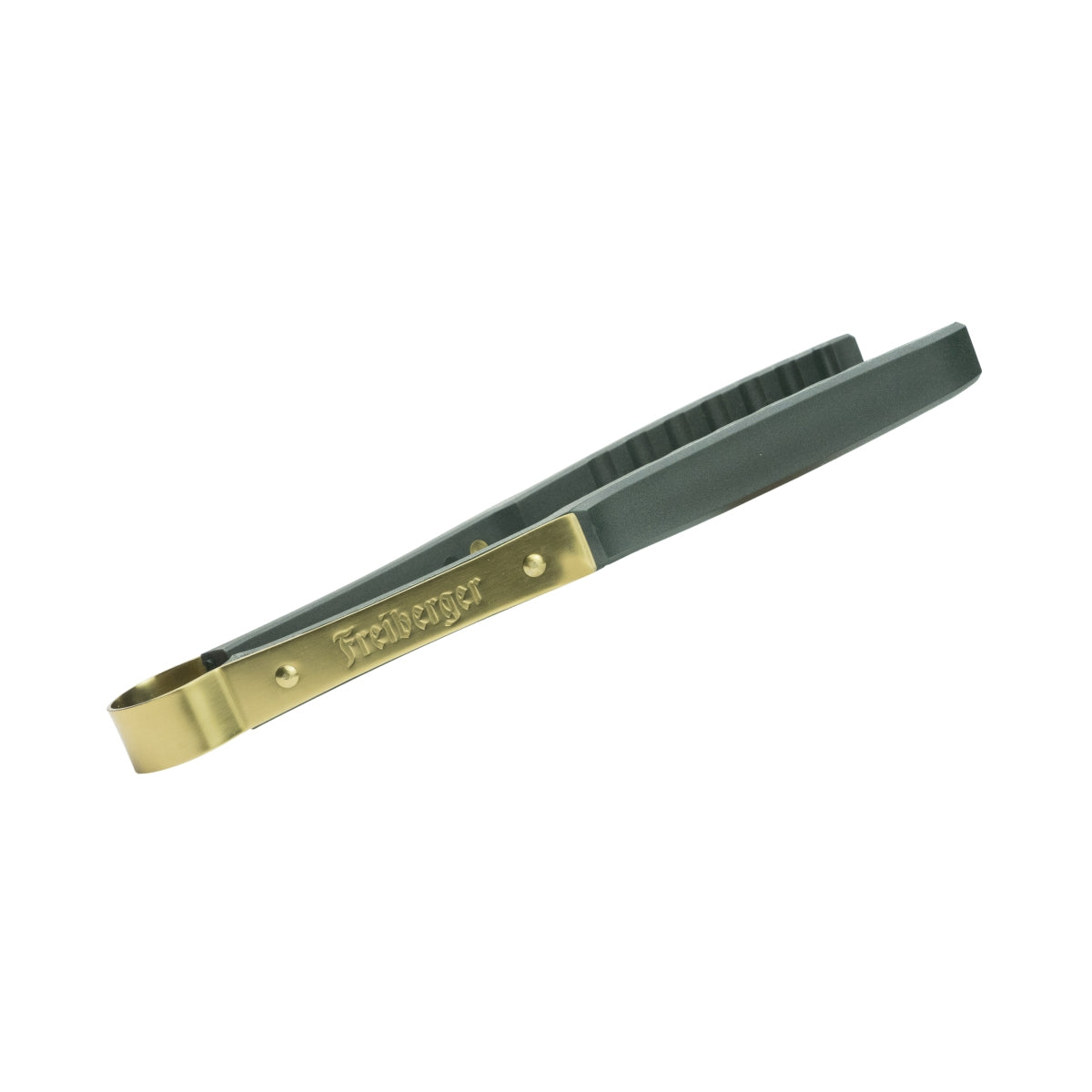 1x Pinza per barbecue Freiberger Bier con manico nero/dorato – Vista 2