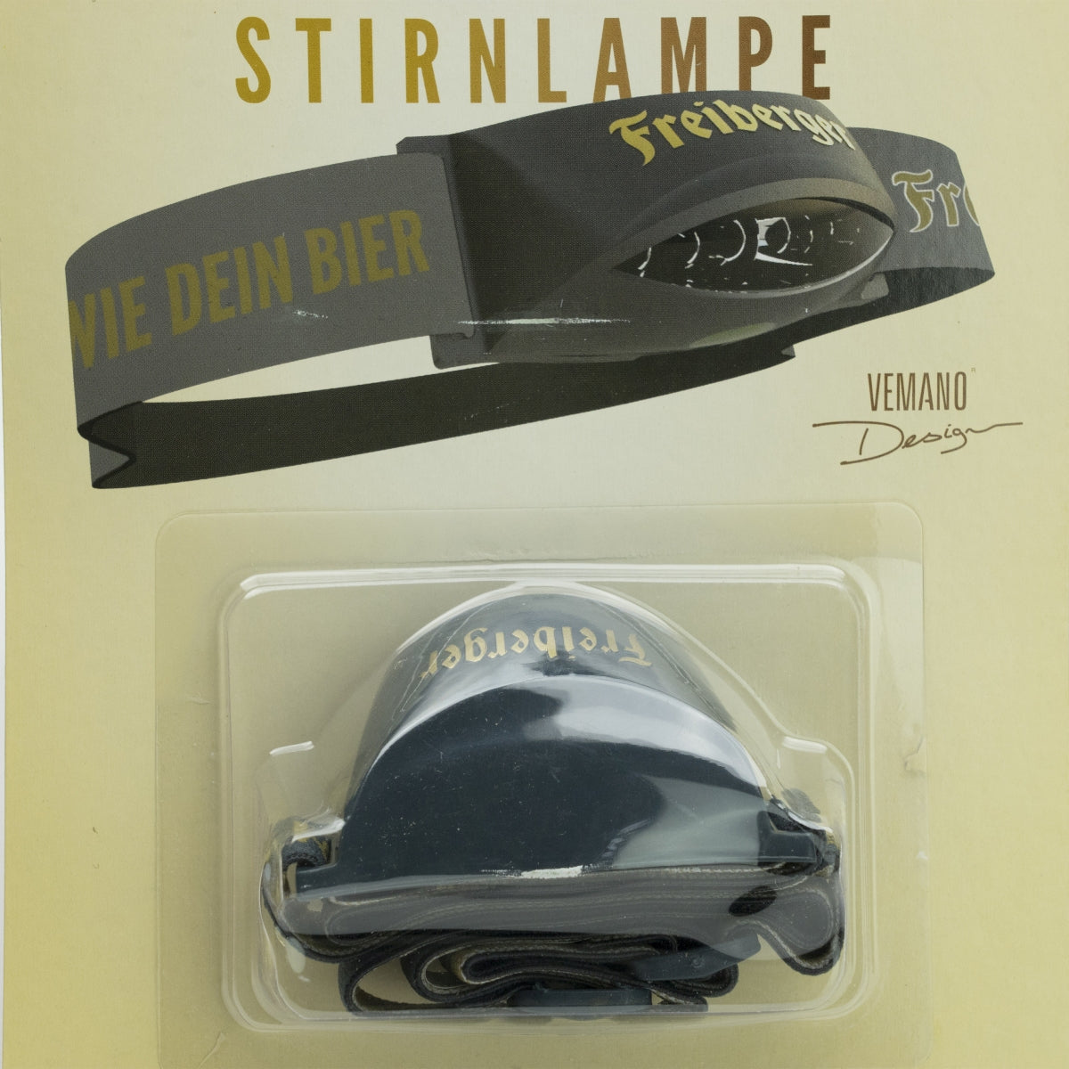 1x Lampada frontale Freiberger Bier nera Vemano – Vista 2