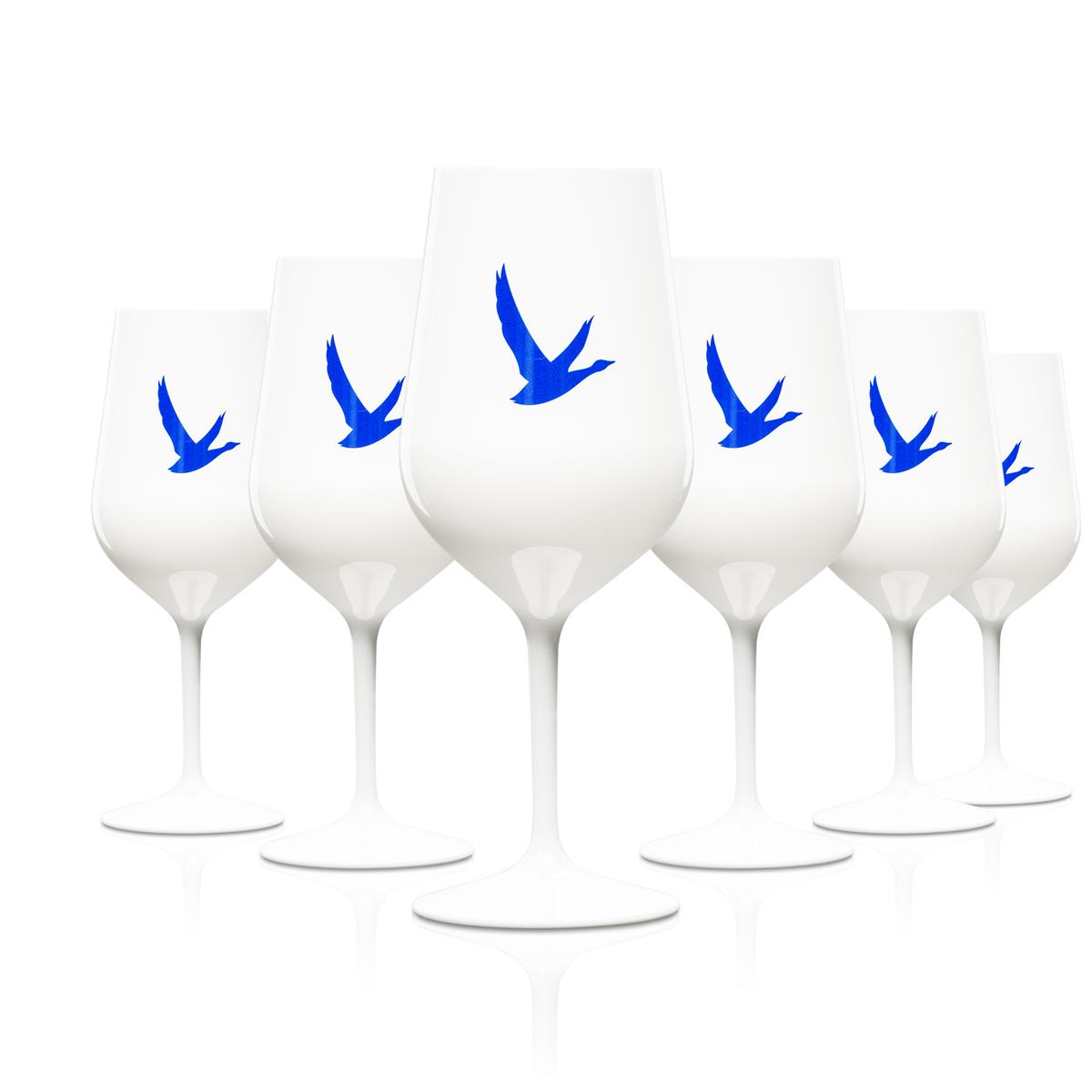 1x bicchiere Grey Goose Vodka in acrilico bianco