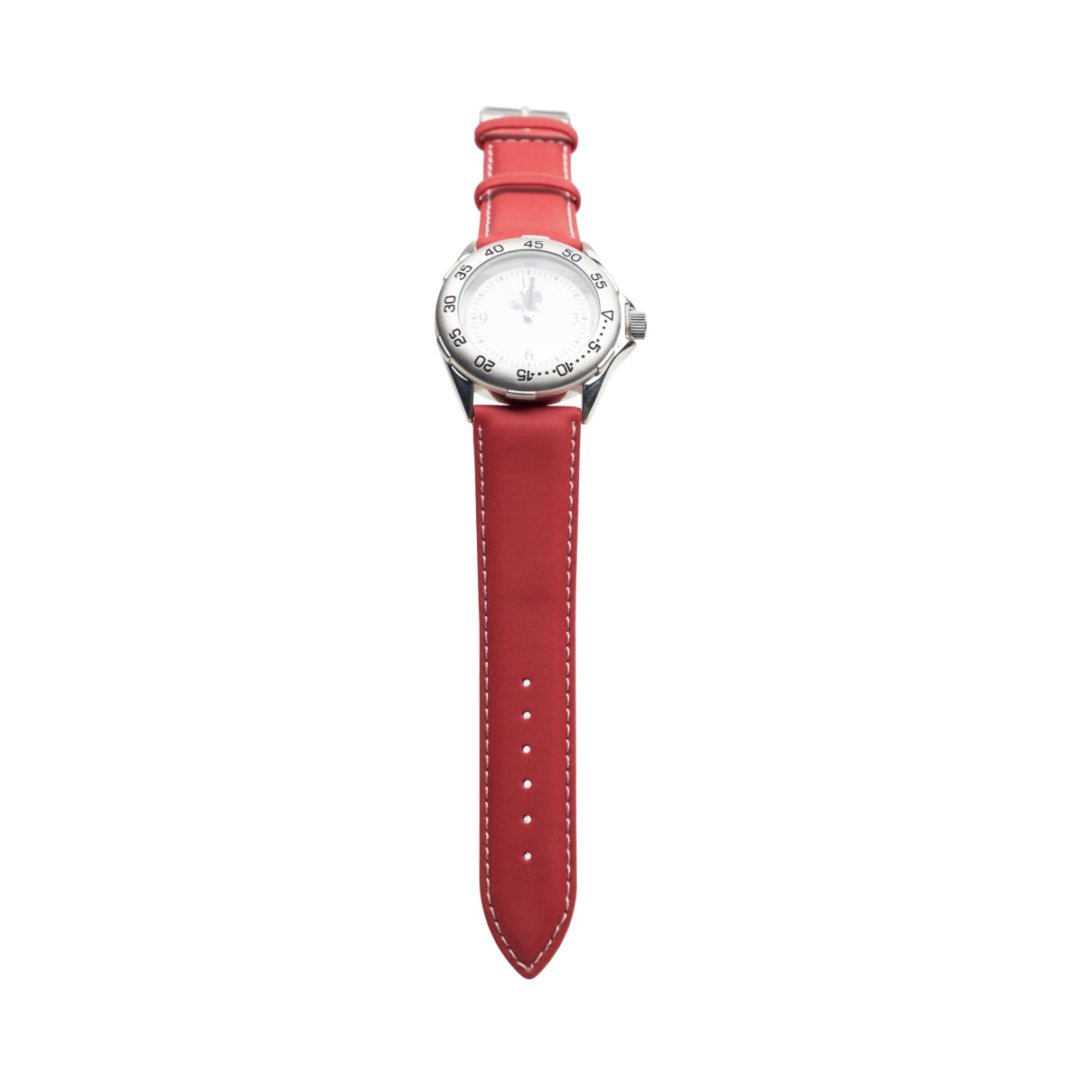 1x Orologio da polso Hasseröder Bier con cinturino in pelle rossa – Vista 3