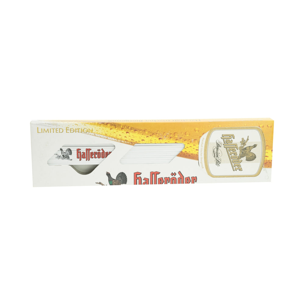 1x metro pieghevole Hasseröder con sottobicchiere