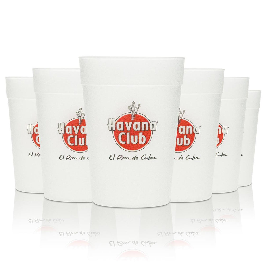 6 bicchieri riutilizzabili in plastica rigida Havana Club Rum 0,3 l