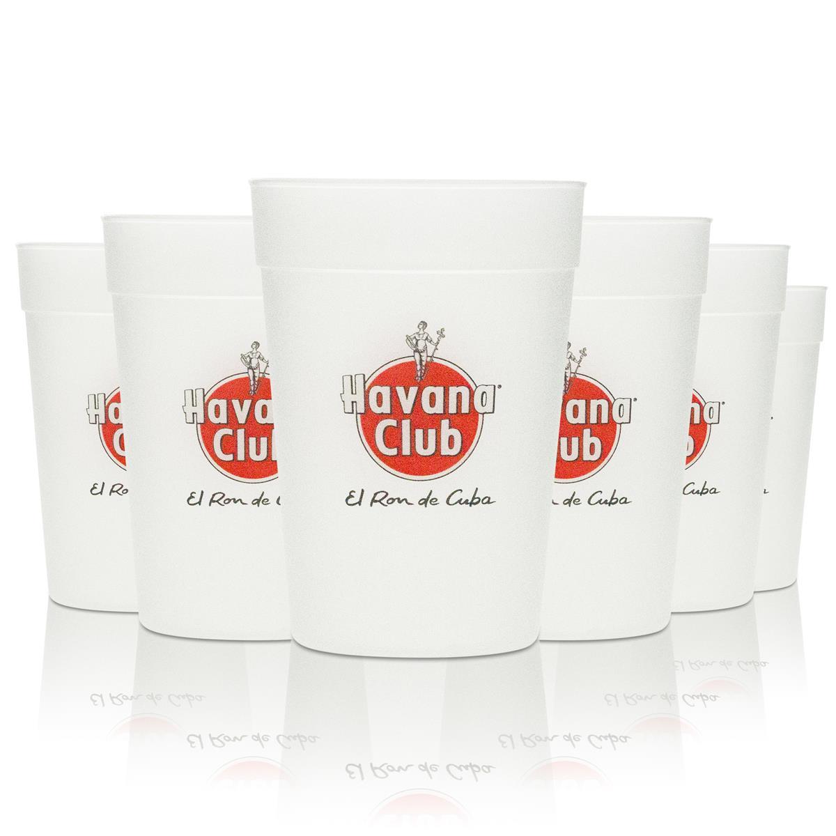 6 bicchieri riutilizzabili in plastica rigida Havana Club Rum 0,3 l