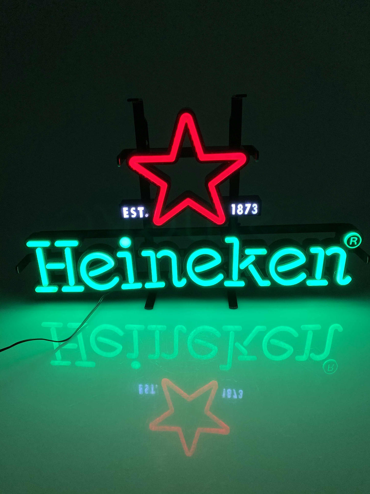 1x Insegna luminosa Heineken Birra scritta al neon piccola