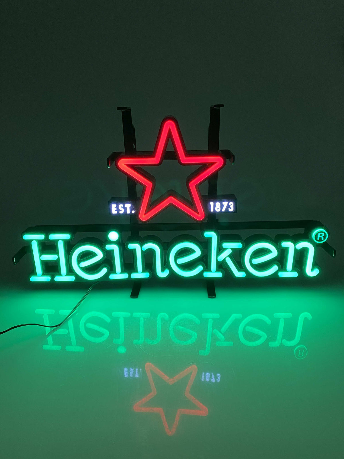 1x Insegna luminosa Heineken Birra scritta al neon piccola – Vista 6