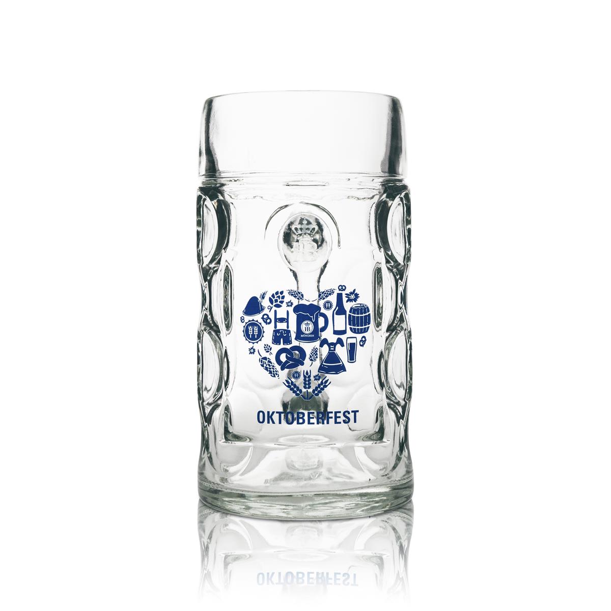 1 bicchiere da birra Hofbräu München da 1 litro, versione Oktoberfest