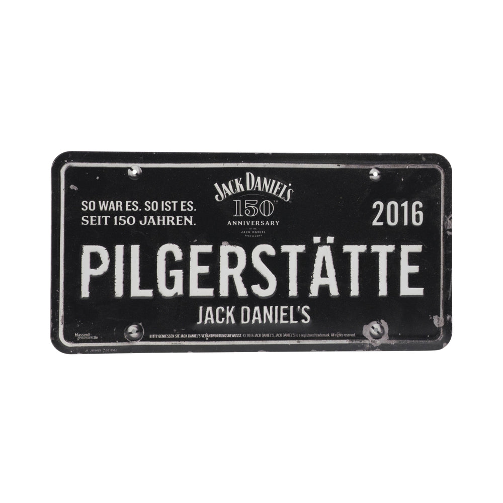 1x Jack Daniels Rum Targhetta in metallo Luogo di pellegrinaggio 2016 30,5x15