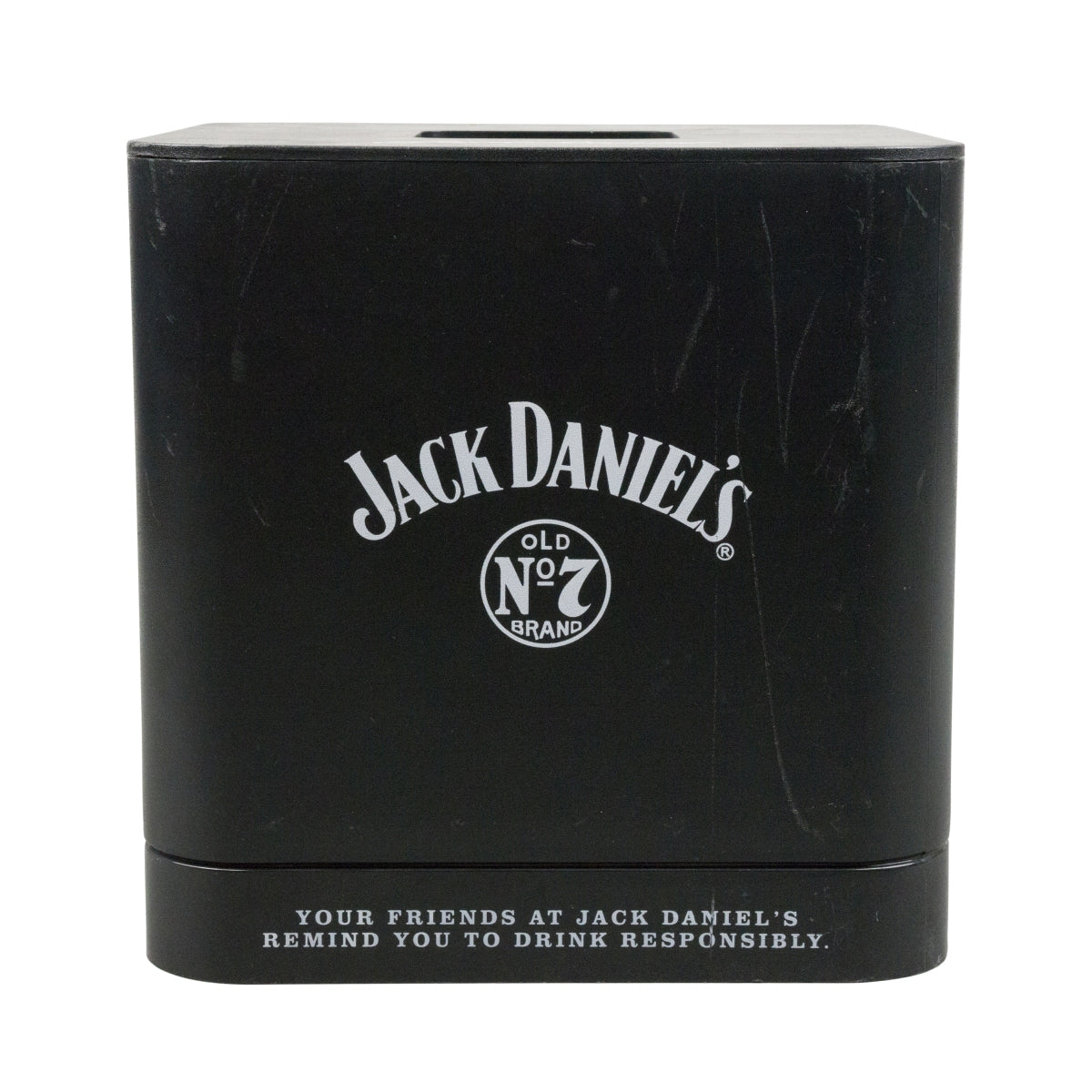 1x Jack Daniels Whiskey Refrigeratore Nero Quadrato Ghiacciaia