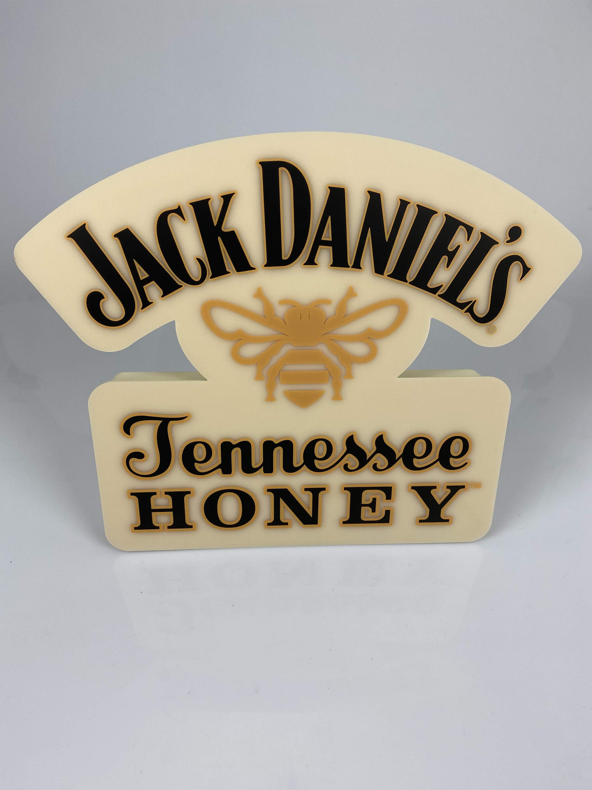1x Jack Daniels Whiskey Insegna luminosa Honey Shield gialla – Vista 2
