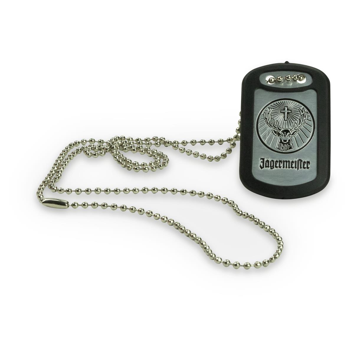 1x ciondolo in metallo Dog Tag con liquore Jägermeister