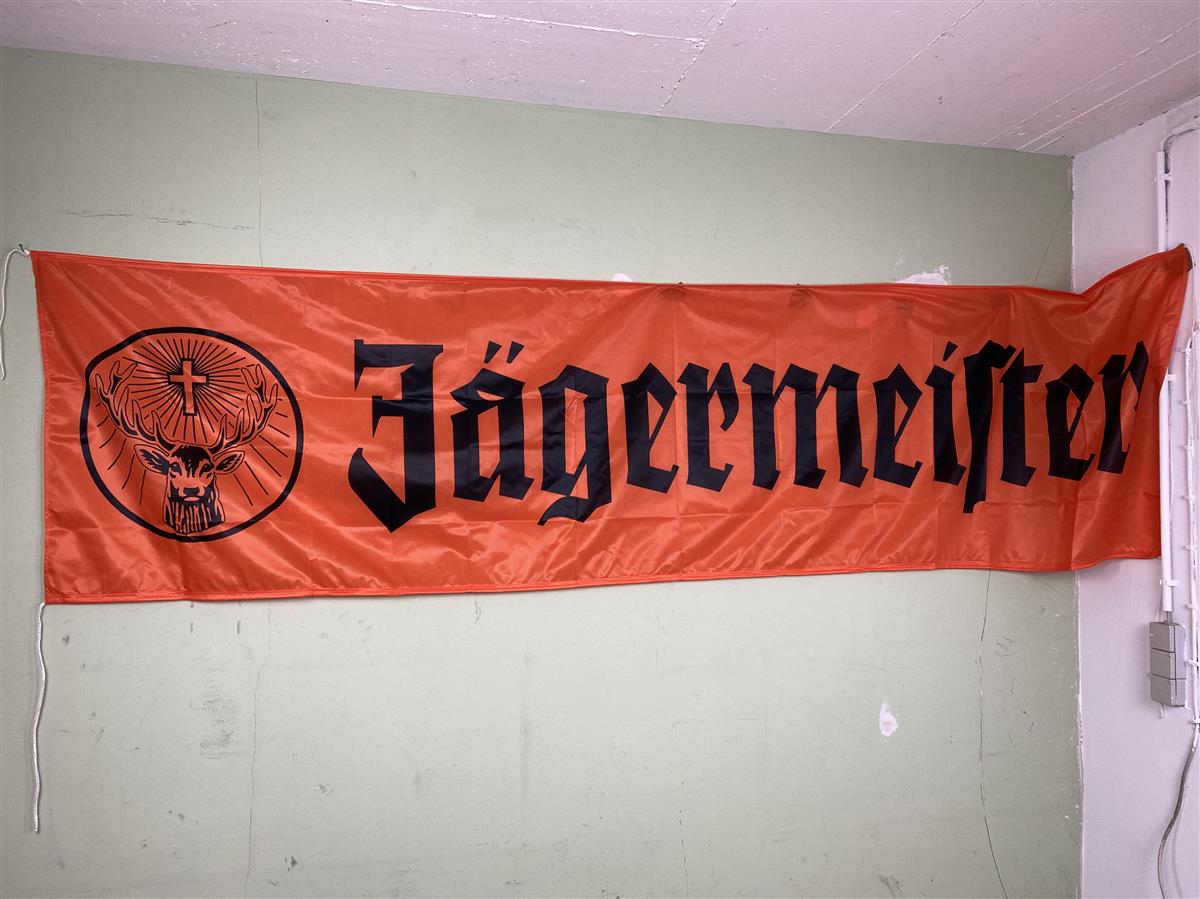 1x Bandiera Jägermeister Liquore 300x90