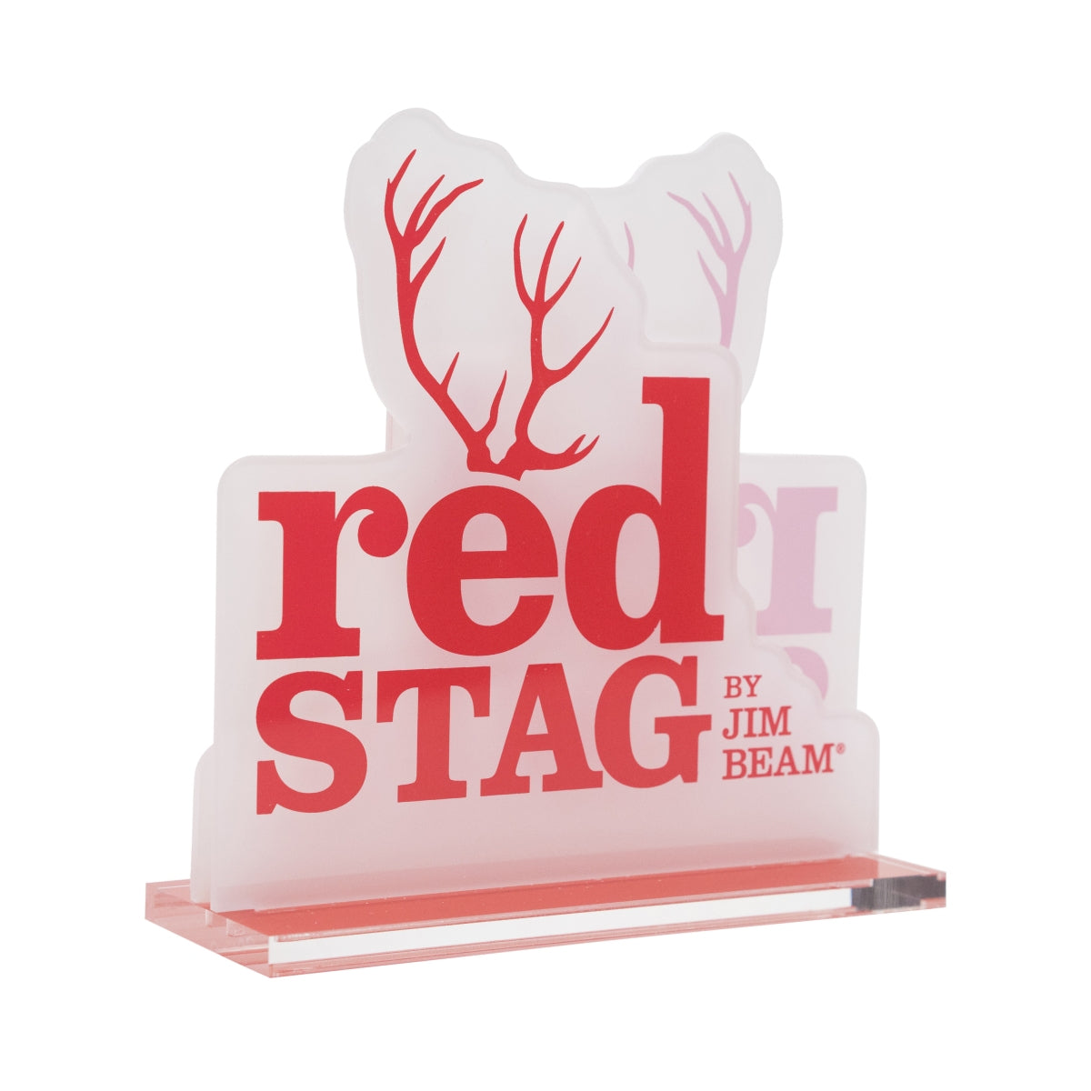 1x Jim Beam Whiskey portacarte Red Stag bianco/rosso – Vista 2