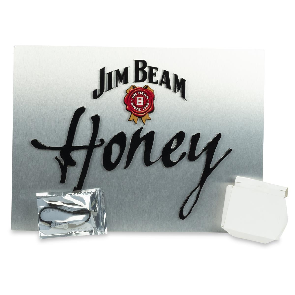 1x Insegna luminosa Jim Beam Whiskey Honey 50 x 35 – Vista 2