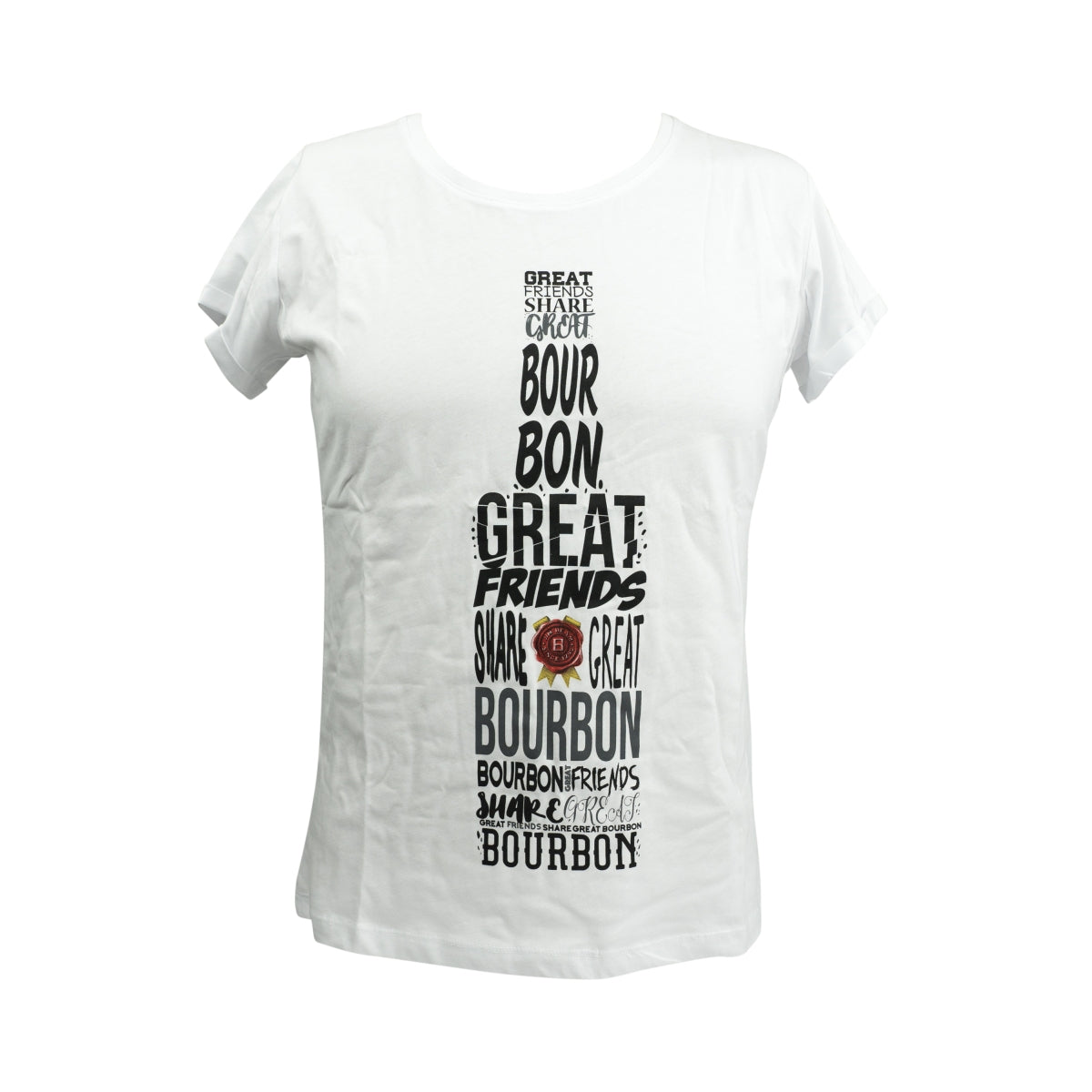 1x Jim Beam Whiskey T-shirt donna M bianca