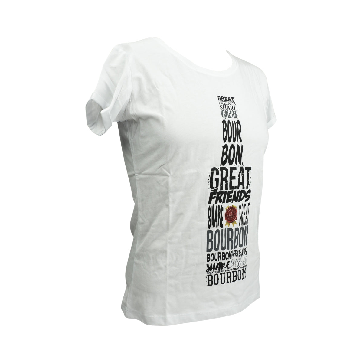 1x Jim Beam Whiskey T-shirt donna M bianca – Vista 2