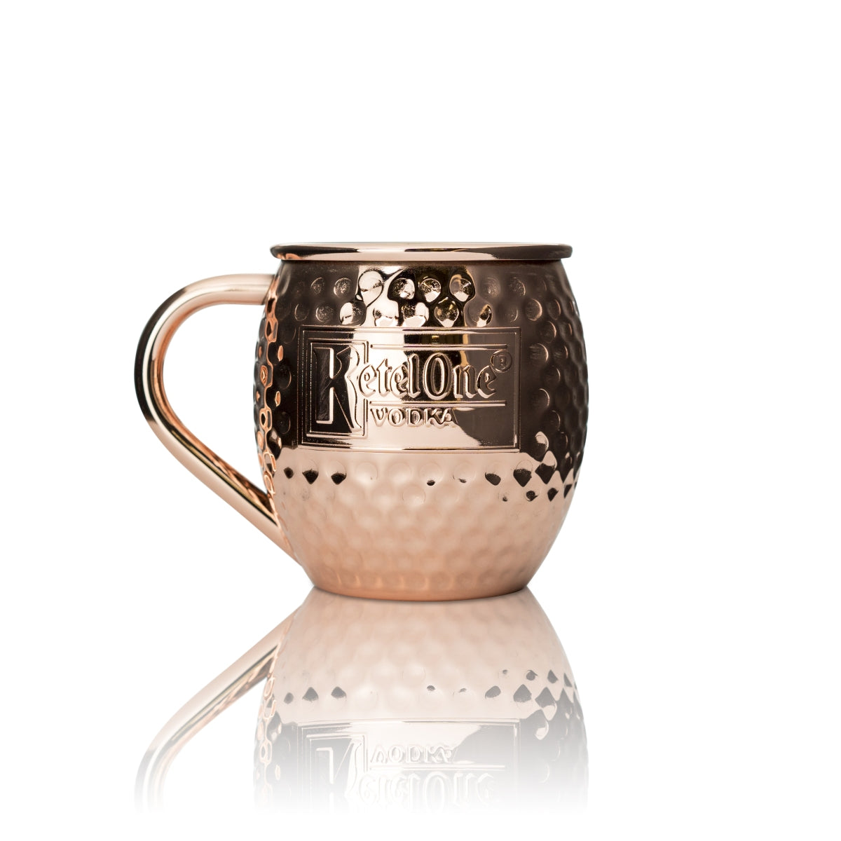 1x Bicchiere da vodka Ketel One Tazza in rame martellato
