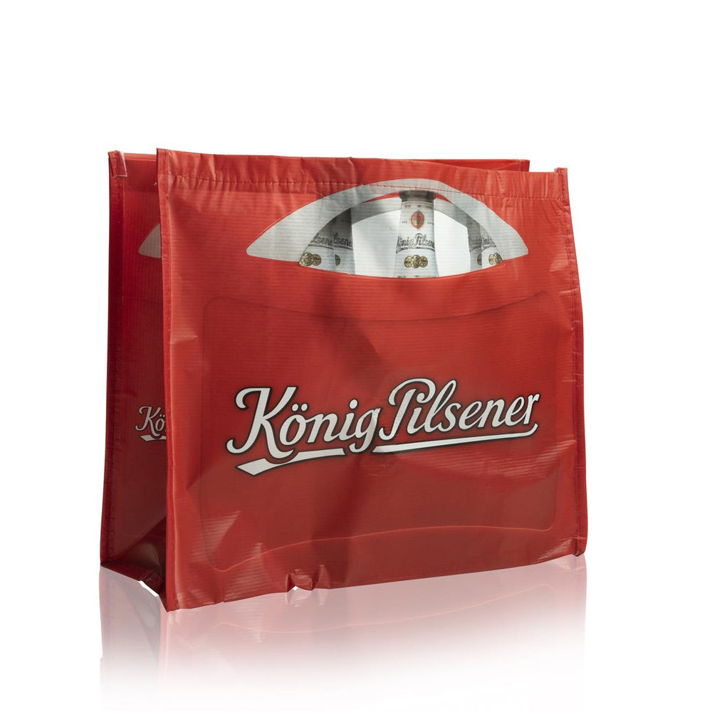 1x Borsa per la spesa König Pilsner rossa 45x40