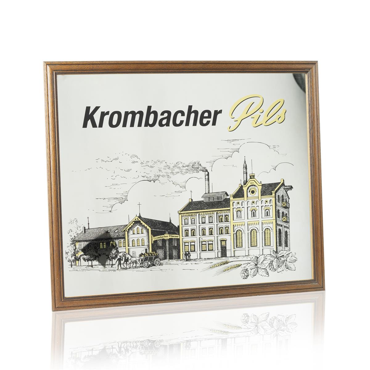 1x specchio nostalgico Krombacher Bier Spiegel Brauhaus 50 x 40