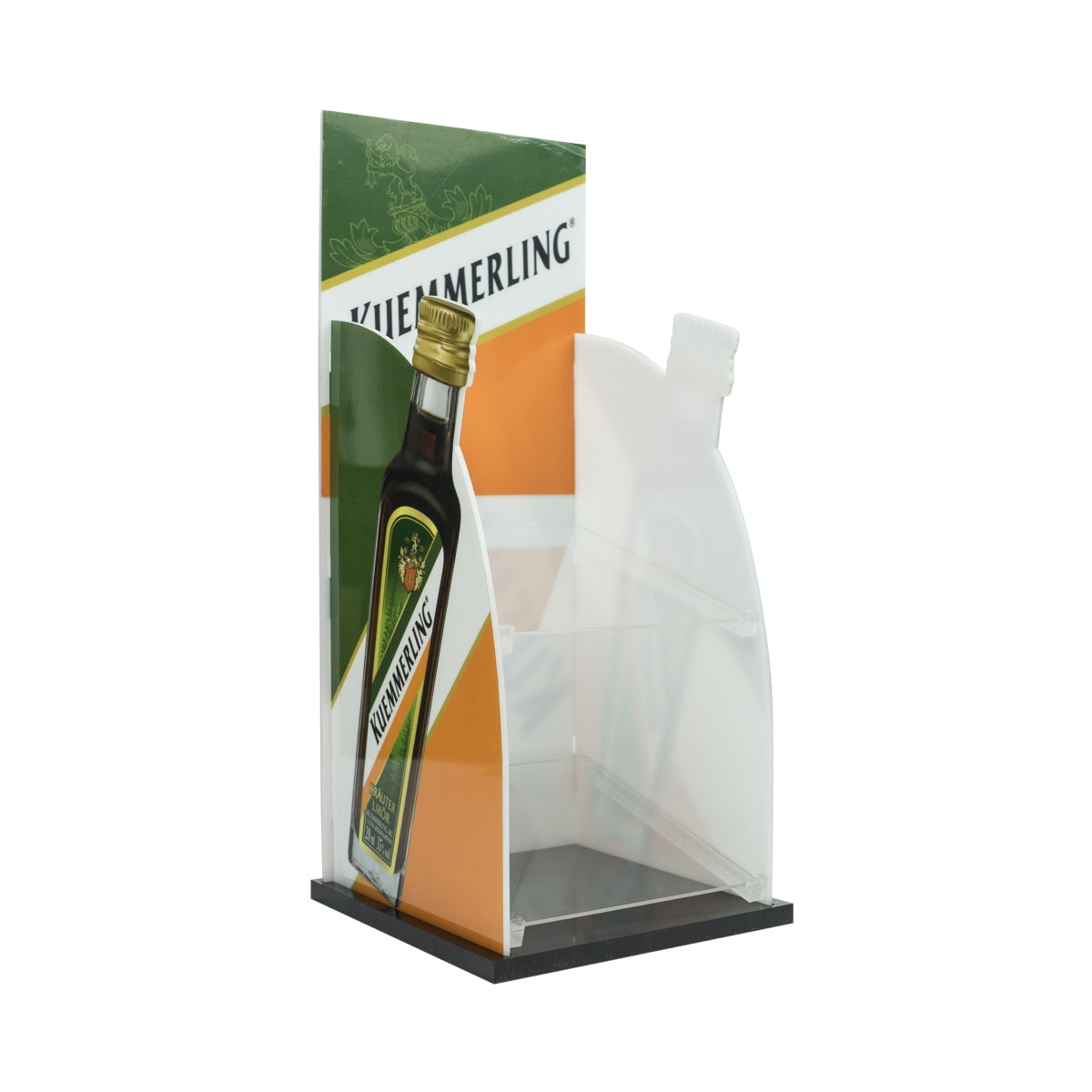 1x espositore per liquore Kümmerling a due livelli in plexiglas