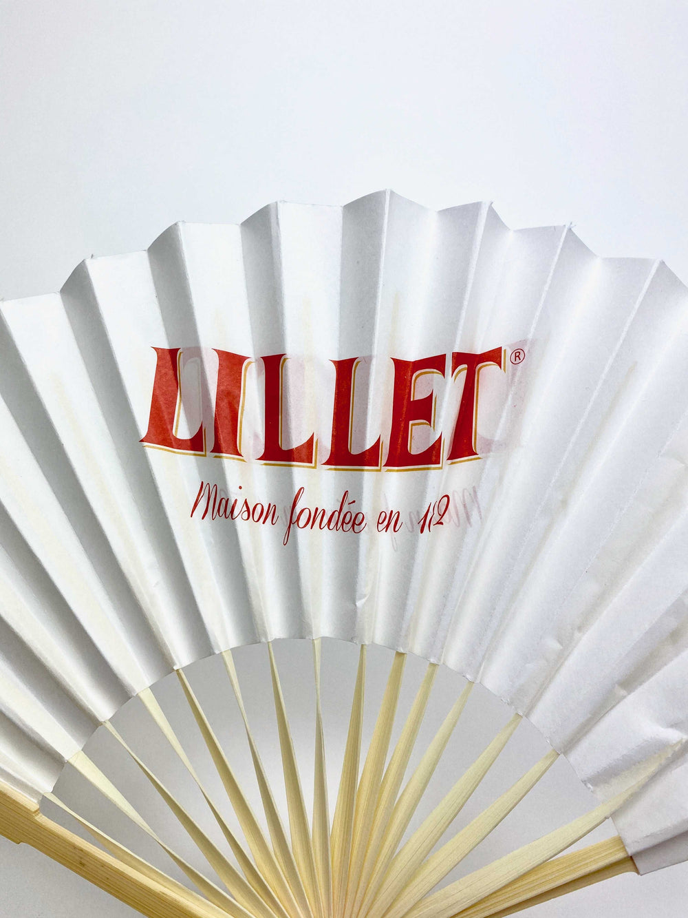 1x Lillet Aperitif Ventaglio in legno + carta