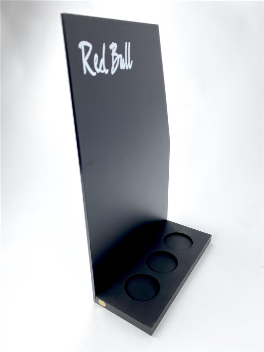 1x Lavagna Red Bull Energy 36x23 cm nera con supporto per lattine – Vista 2