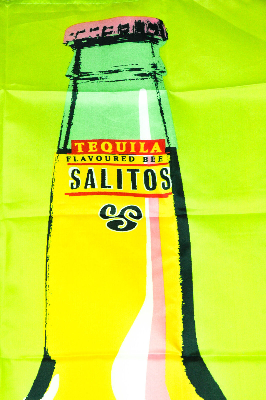 1x bandiera Salitos con bottiglia verde neon 95 x 140 cm – Vista 3