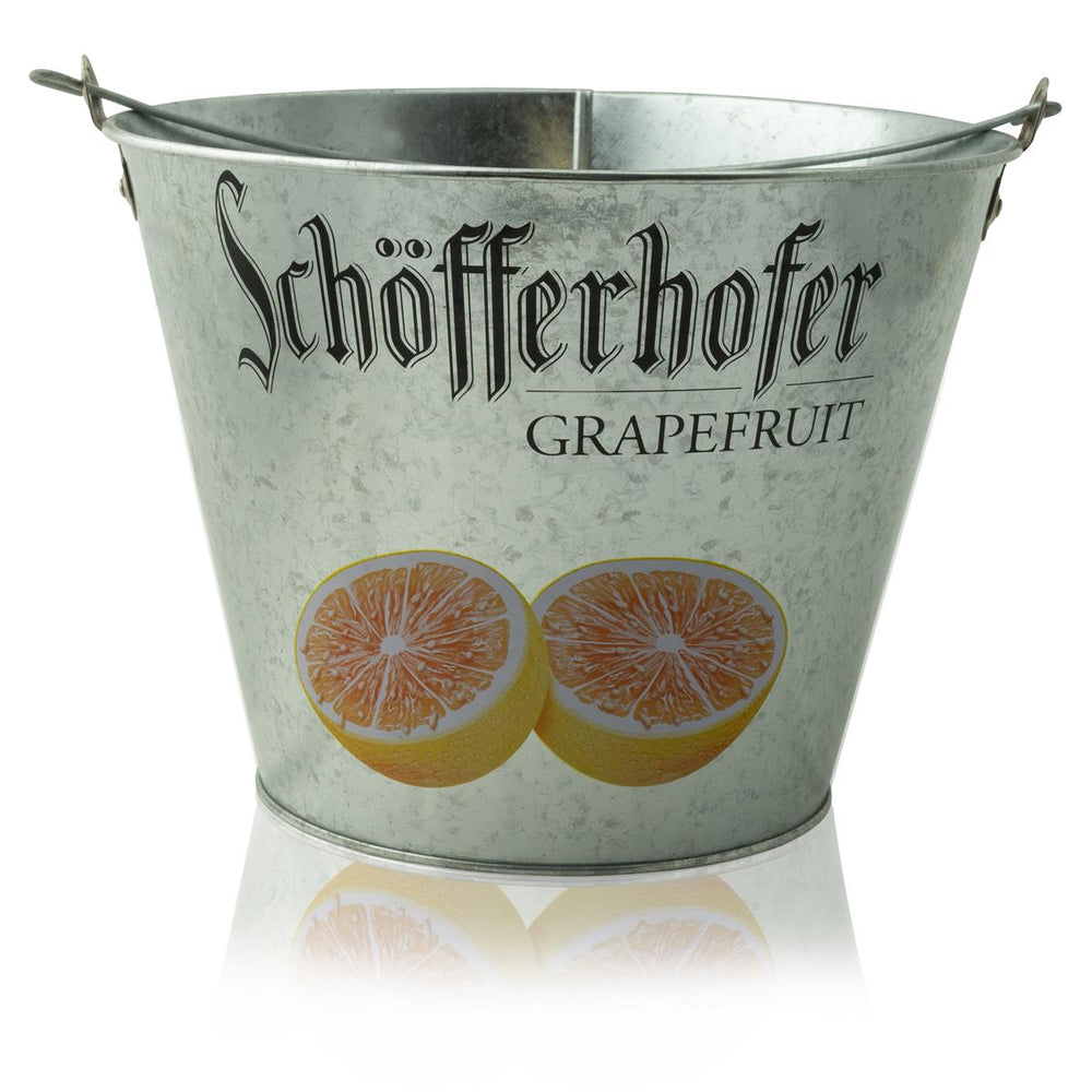 1x secchiello per birra Schöfferhofer al pompelmo 5 l in metallo