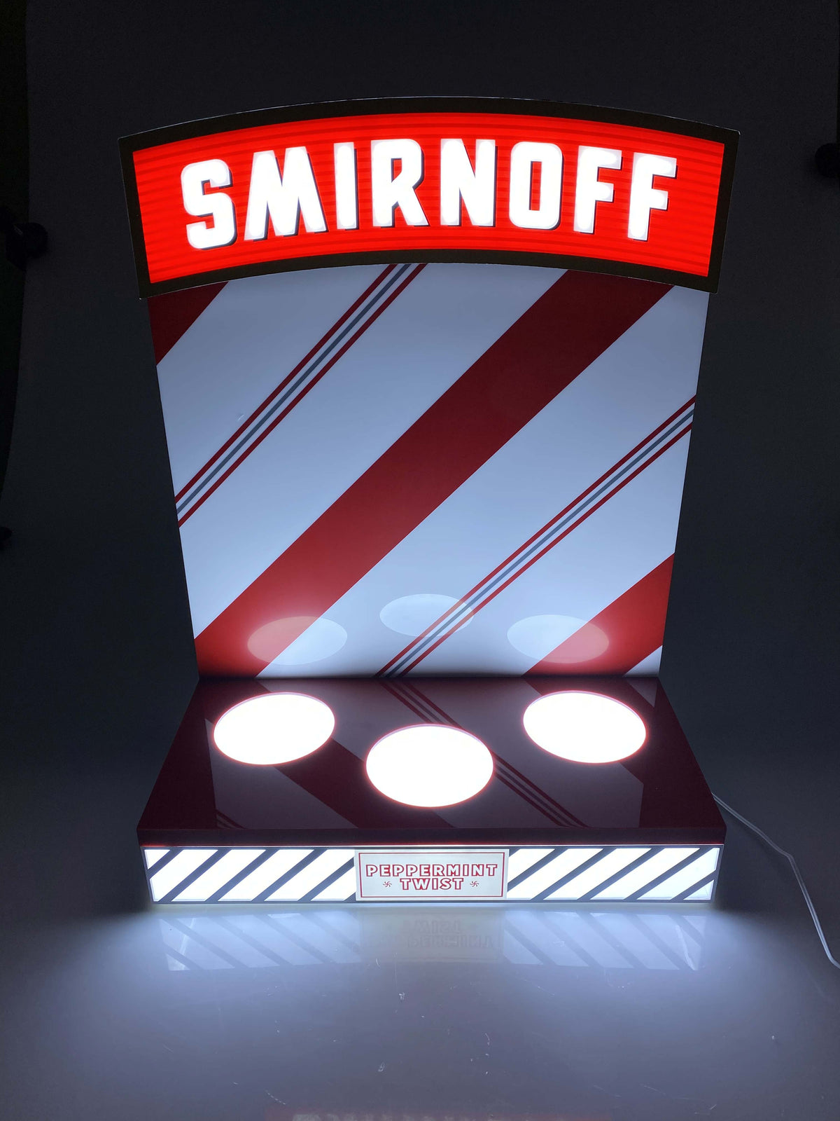 1x Smirnoff Vodka Glorifier Peppermint Board 3 bottiglie