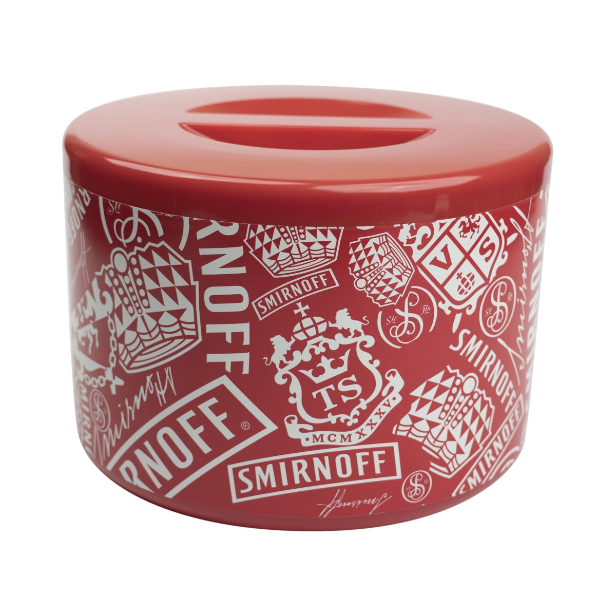 1x Smirnoff Vodka Cooler ghiacciaia rotonda rossa – Vista 3