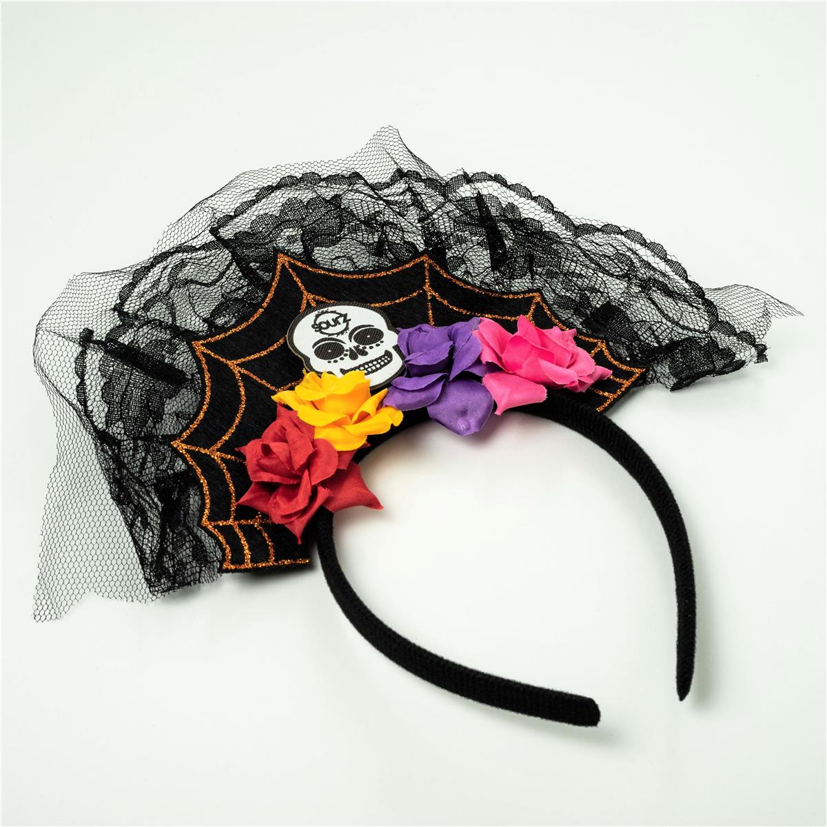 1x cerchietto per capelli con teschio e liquore Sourz Halloween