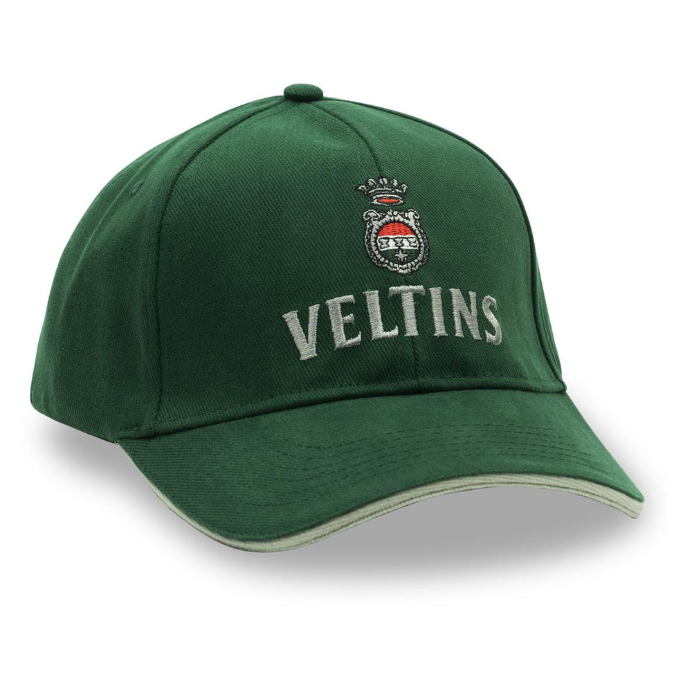 1x berretto da birra Veltins verde con visiera