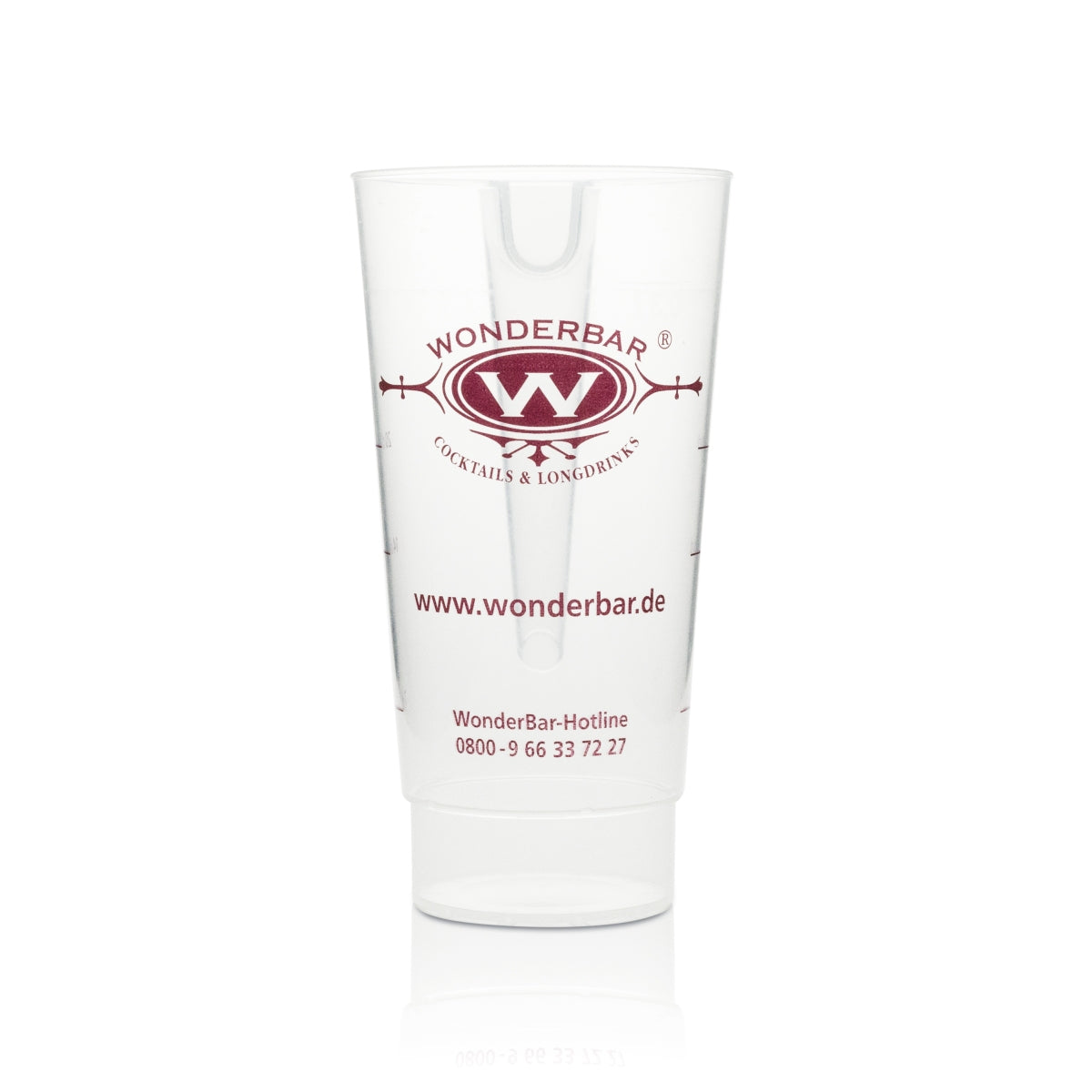 1x Wonderbar Cocktails Bicchiere in plastica rigida riutilizzabile 0,3 con manico – Vista 2