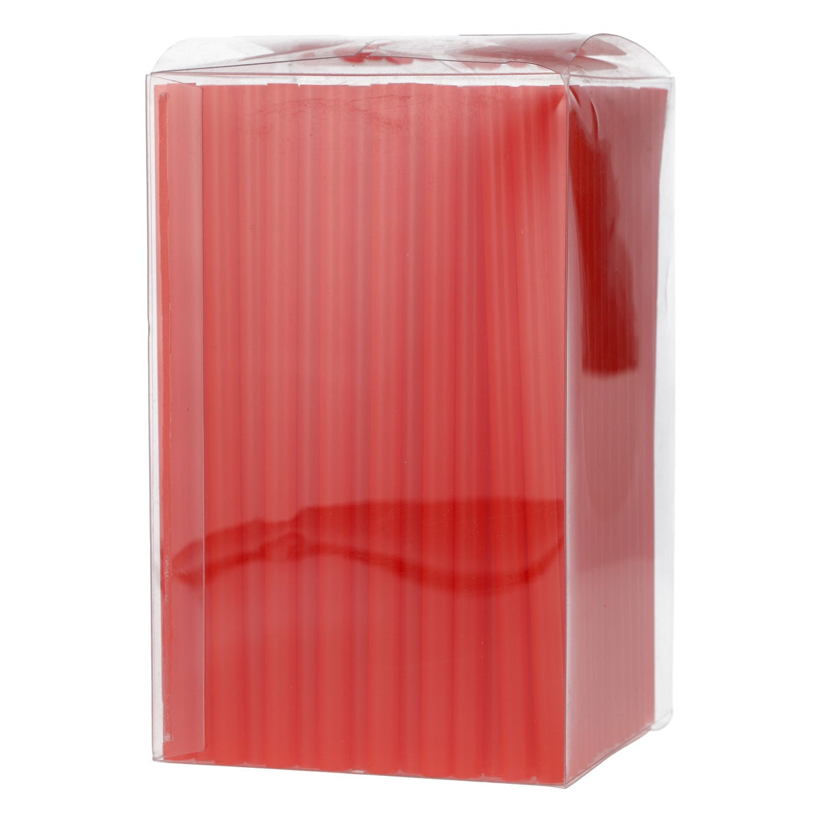 200 cannucce da cocktail Papstar rosse in plastica, 0,7 x 15 cm, confezione con dispenser – Vista 2