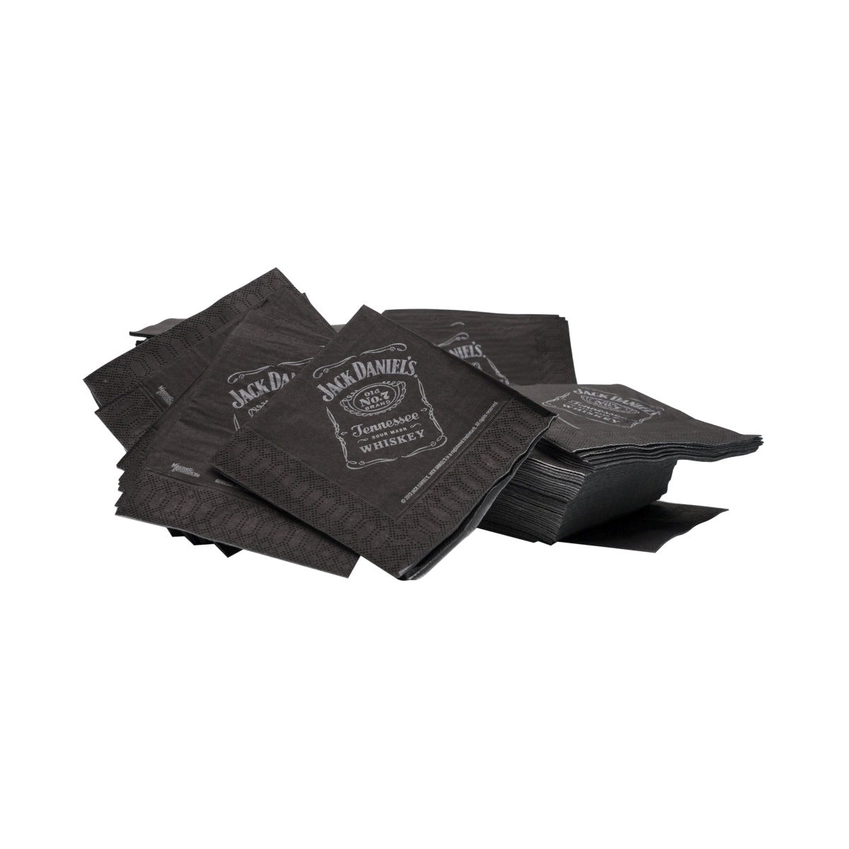 250 tovaglioli Jack Daniels Whiskey neri 12x12 – Vista 2
