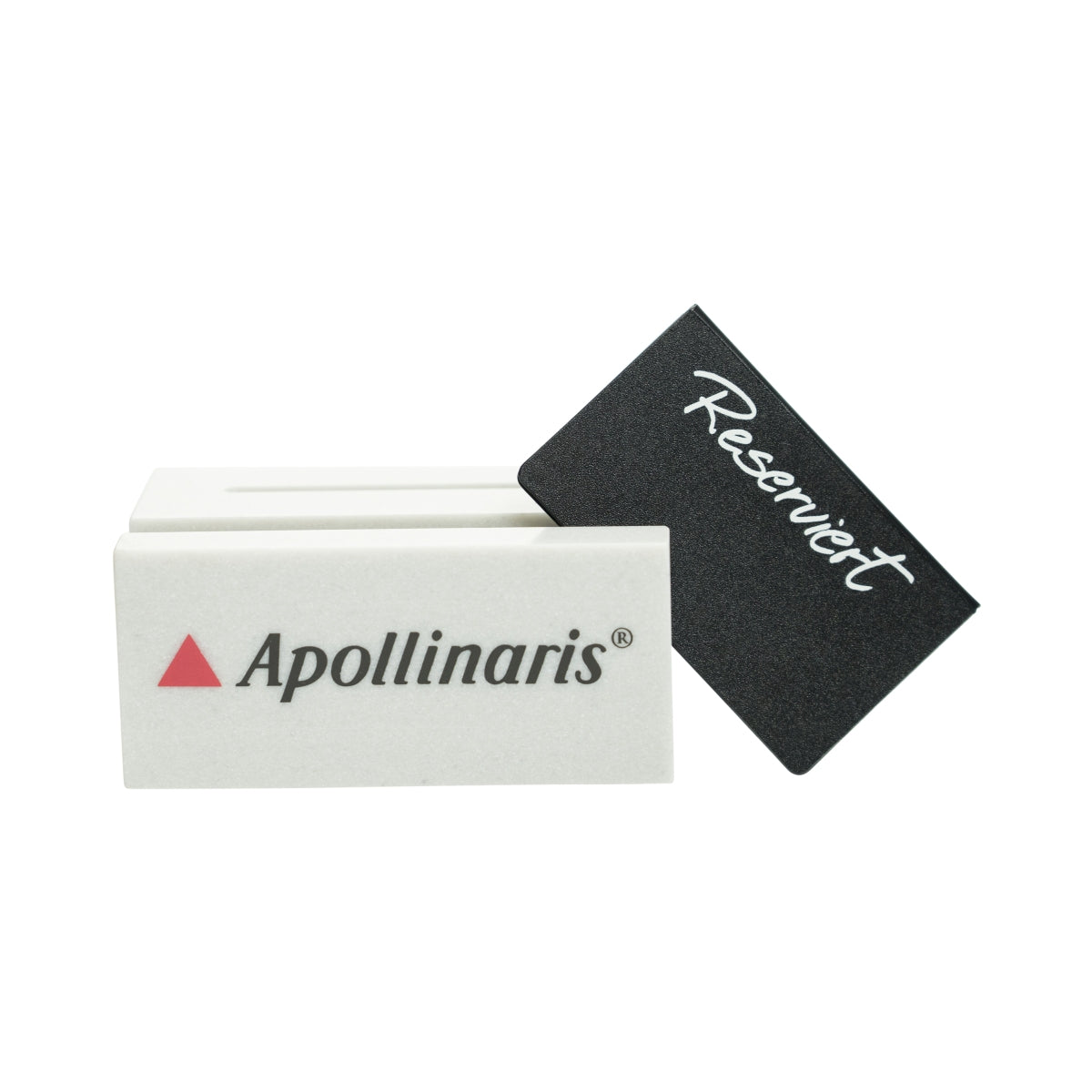2x Apollinaris espositore da tavolo in cemento per menu, bar gastronomico, tavolo