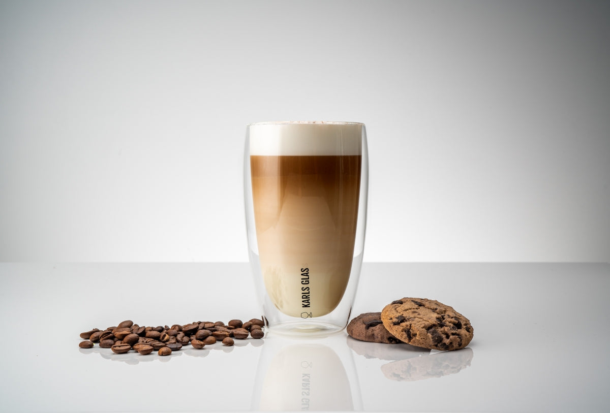 2 bicchieri a doppia parete in vetro termico da 0,45 l Latte Macchiato, caffè di alta qualità – Vista 4