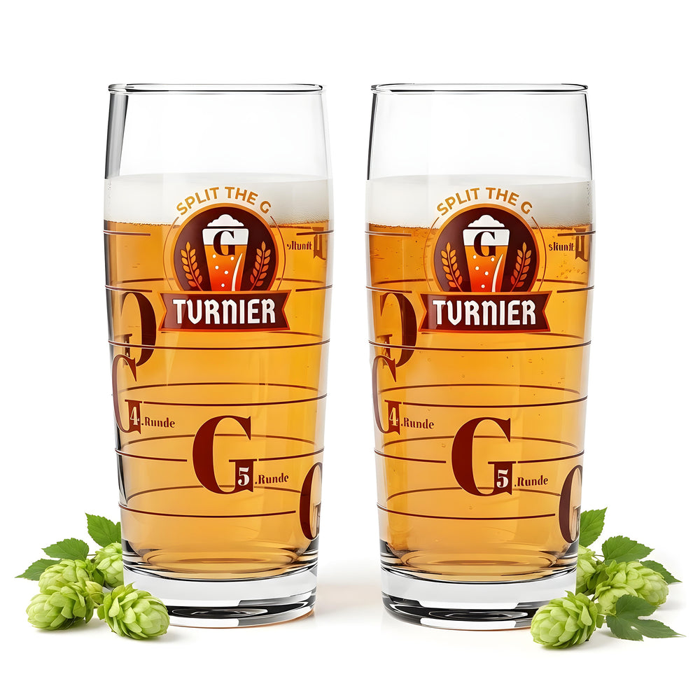 2 bicchieri da birra Sipply SPLIT THE G Tournament da 0,5 l - La tendenza dei social media
