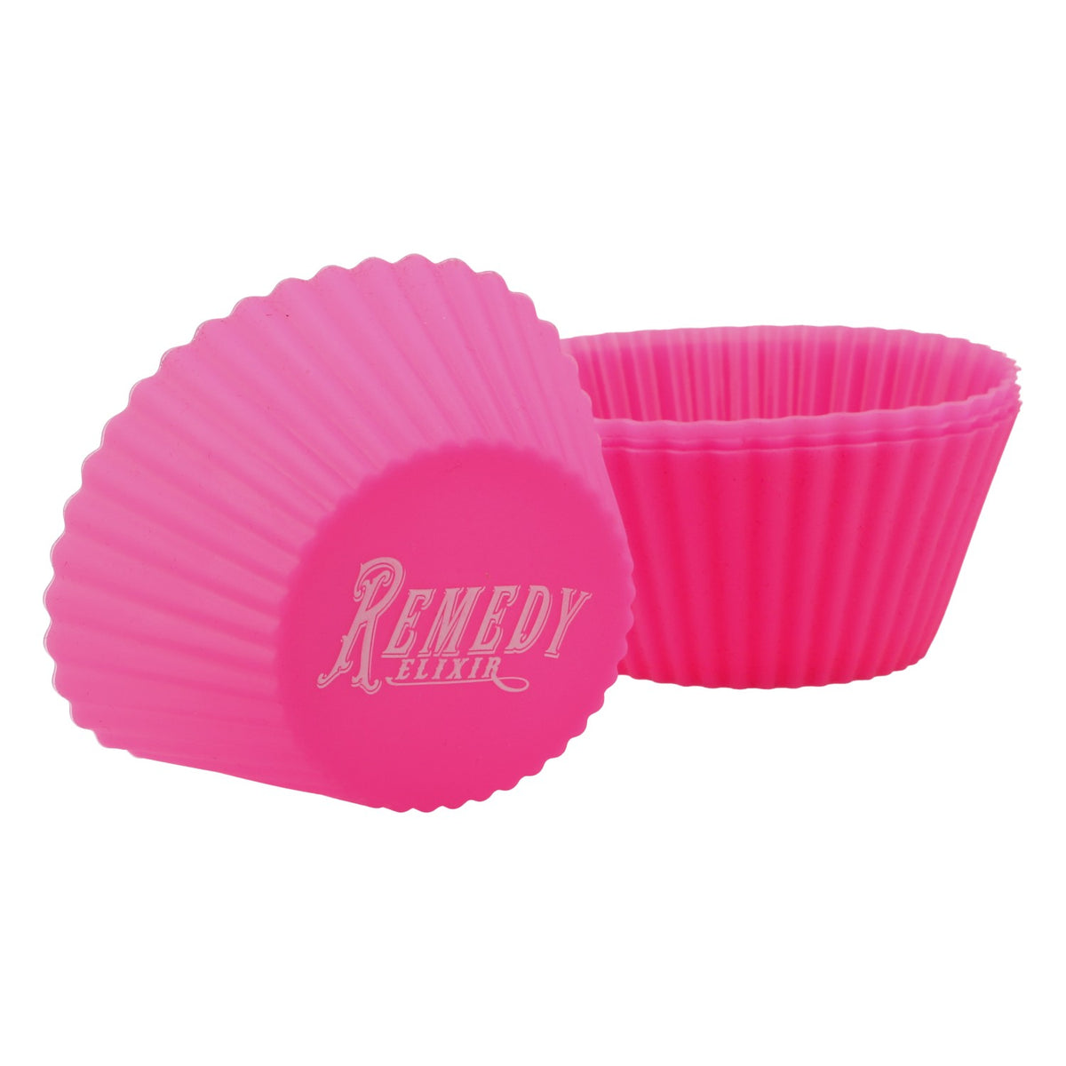4 Stampo per muffin in silicone Remedy Rum, rosa, con sacchetto per cottura Elixir – Vista 2