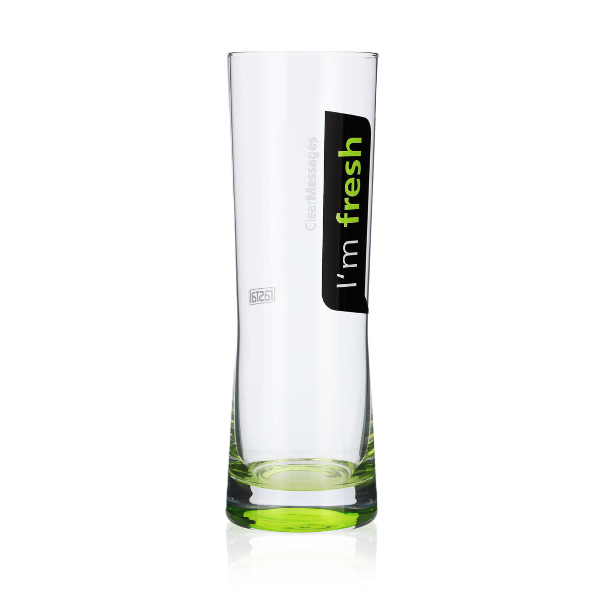 4 bicchieri Rastal in vetro da 0,25 l Bicchiere da long drink di design "I'm Fresh" con fondo verde – Vista 2