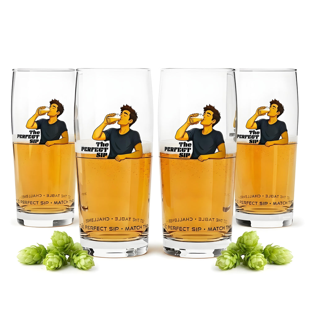 Set di 4 bicchieri da birra Sipply SETTING THE TABLE The Perfect SIP 0,5 l