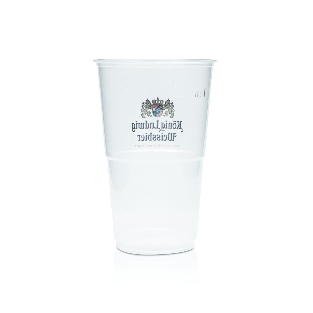 50 bicchieri usa e getta König Ludwig Bier da 0,5 l, bicchieri da festival in plastica – Vista 3