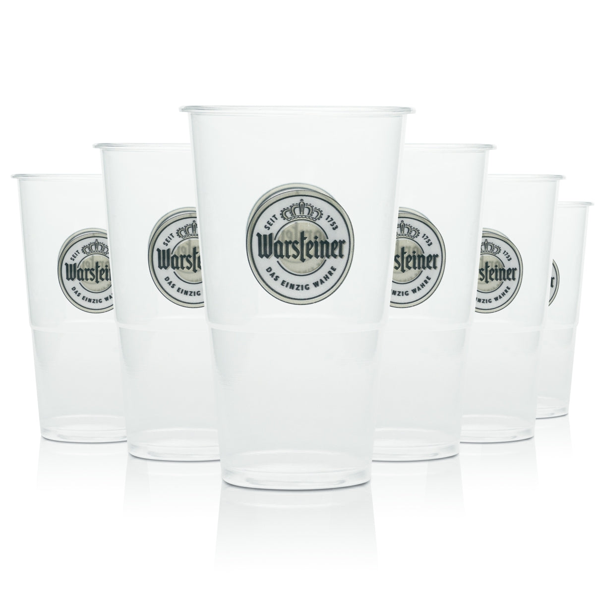 50 bicchieri monouso Warsteiner da 0,25 l per festival, in plastica